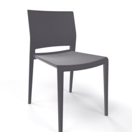 GABER - Židle BAKHITA, tmavě šedá
