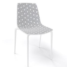 GABER - Židle ALHAMBRA TP, bílošedá/bílá