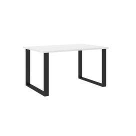 Stůl loftový Industriální 138x90 bílý / černý