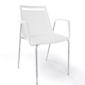 GABER - Židle AKAMI TB, bílá/bílá