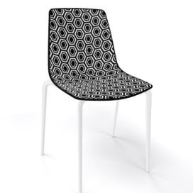 GABER - Židle ALHAMBRA TP, černobílá/bílá