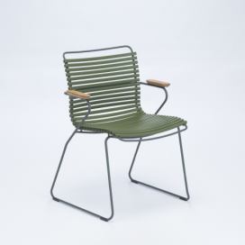 Houe Denmark - Židle CLICK s područkami, olivově zelená
