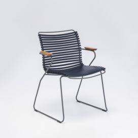 Houe Denmark - Židle CLICK s područkami, tmavě modrá