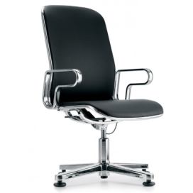 ICF - Židle CLOUD MEETING s vysokým opěrákem a kluzáky