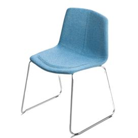 MAXDESIGN - Čalouněná židle STRATOS 1051 s ližinovou podnoží