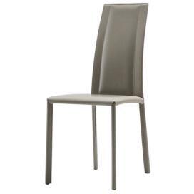 MIDJ - Celokožená židle SILVY, vyšší opěrák
