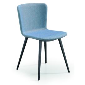 MIDJ - Dvoubarevná čalouněná židle CALLA s kovovou podnoží II.