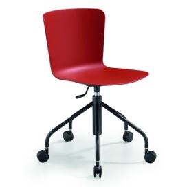 MIDJ - Plastová židle CALLA s podnoží na kolečkách