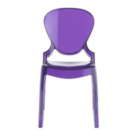 PEDRALI - Židle QUEEN 650 DS - transparentní fialová