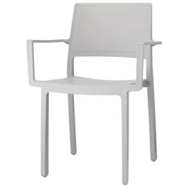 SCAB - Židle KATE s područkami - šedá