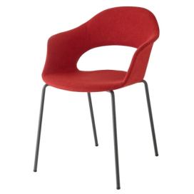 SCAB - Židle LADY B POP - červená/nikl