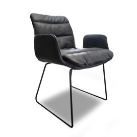 TONON - Židle BASIC 2 s ližinovou podnoží a područkami