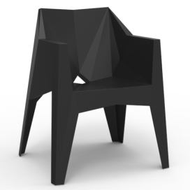 VONDOM - Židle VOXEL s područkami - černá