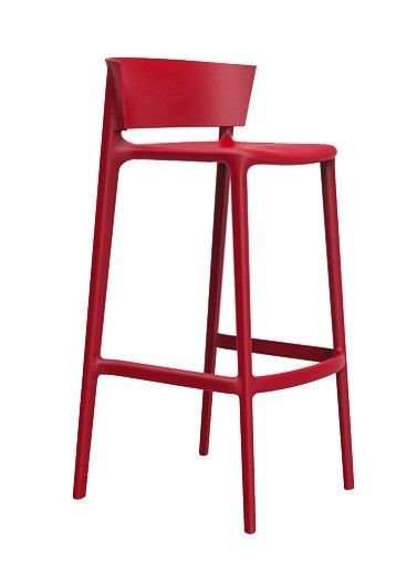 VONDOM - Nízká barová židle AFRICA - červená - 