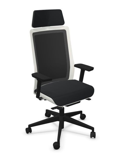 WIESNER HAGER - Kancelářská židle POI 5435 - s opěrkou hlavy a multifunkčními područkami - 