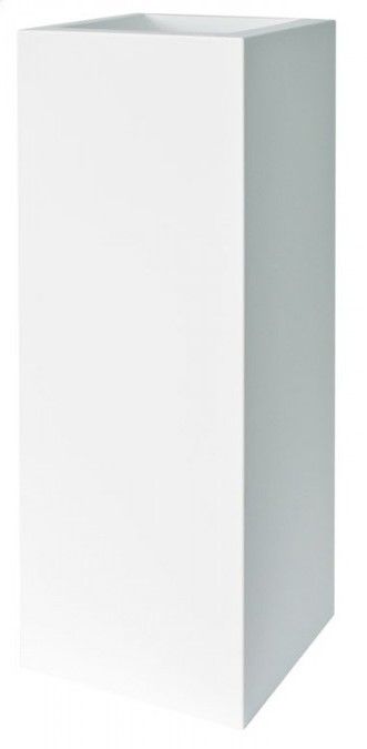 Plust - Designový květináč KUBE TOWER, 30 x 30 x 90 cm - bílý - 