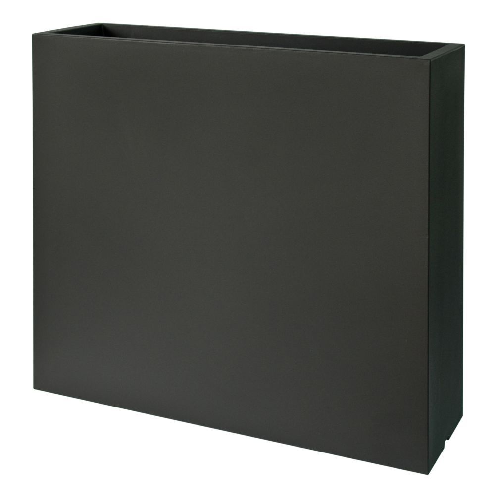Plust - Designový květináč KUBE HIGH SLIM, 80 x 25 x70 cm - černý - 