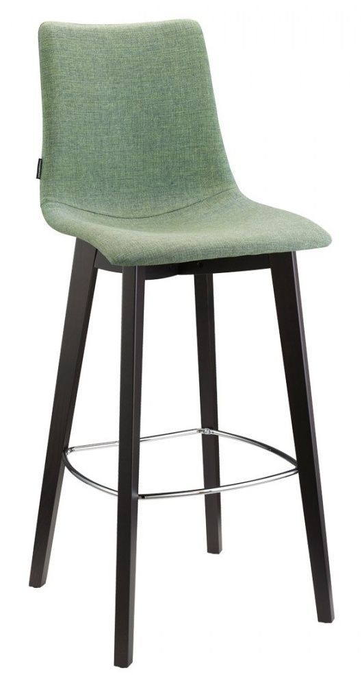 SCAB - Barová židle ZEBRA POP NATURAL vysoká - zelená/wenge - 