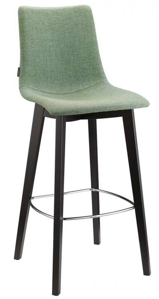 SCAB - Barová židle ZEBRA POP NATURAL nízká - zelená/wenge - 