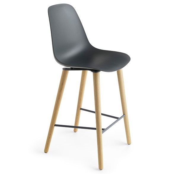 CRASSEVIG - Barová židle s čalouněným sedákem POLA LIGHT 65/4W - 