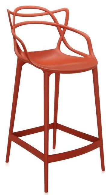 Kartell - Barová židle Masters vyšší, oranžová - 