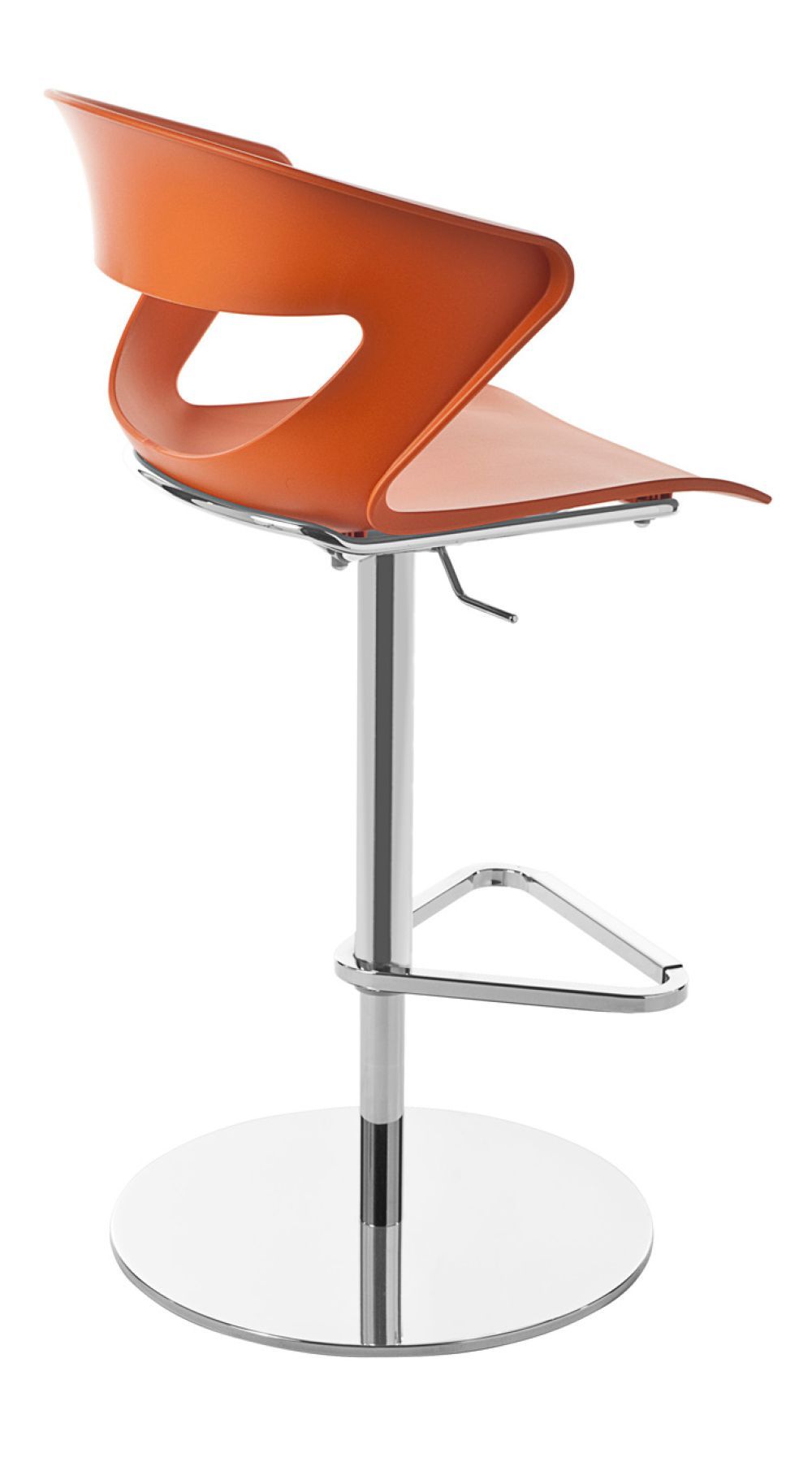 KASTEL - Barová židle KICCA s chromovanou podnoží - 