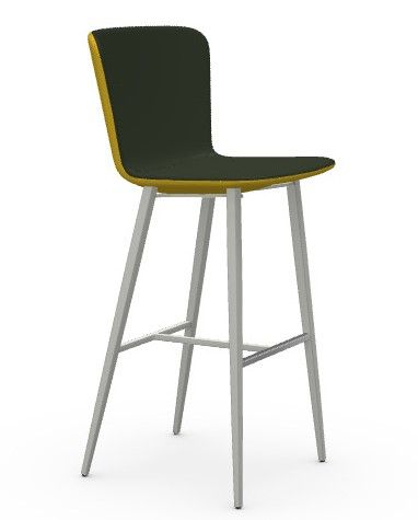 MIDJ - Barová židle CALLA s čalouněným sedákem - 