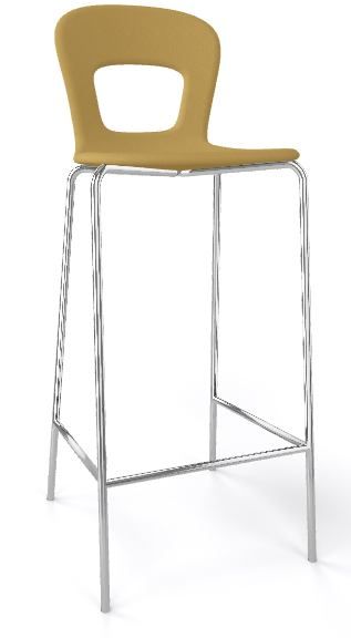 GABER - Barová židle BLOG 78 čalouněná, vysoká - 