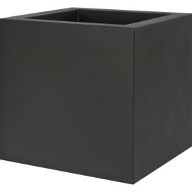Plust - Designový květináč KUBE,  50 x 50 cm - černý
