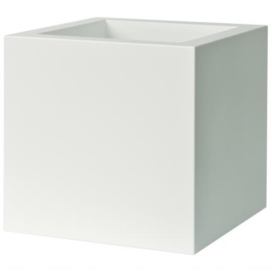 Plust - Designový květináč KUBE,  50 x 50 cm - bílý
