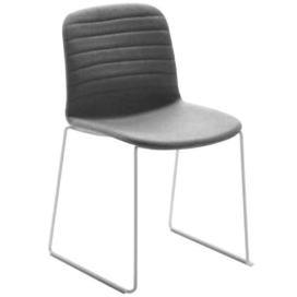 MIDJ - Čalouněná židle LIU\' s ližinovou podnoží