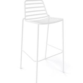 GABER - Barová židle LINK - vysoká, bílá