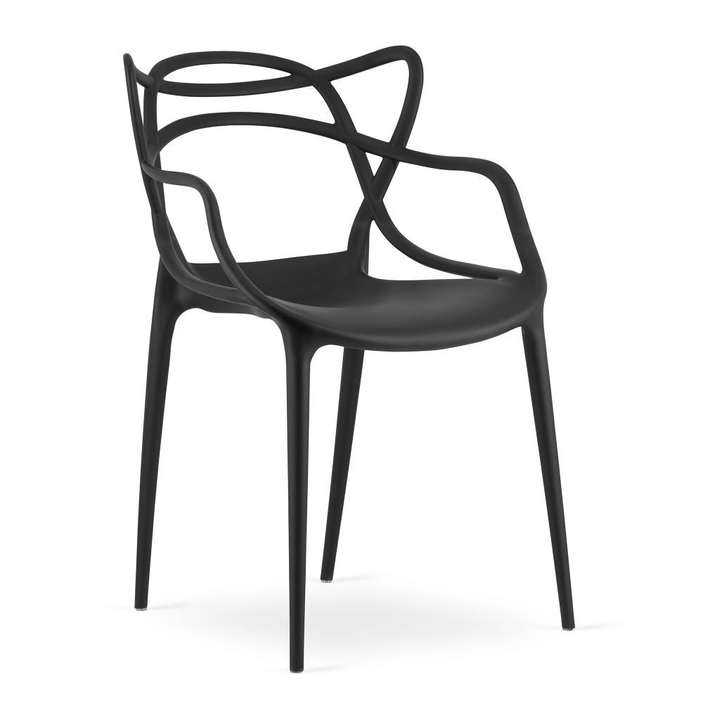 Černá plastová židle KATO - Výprodej Povlečení