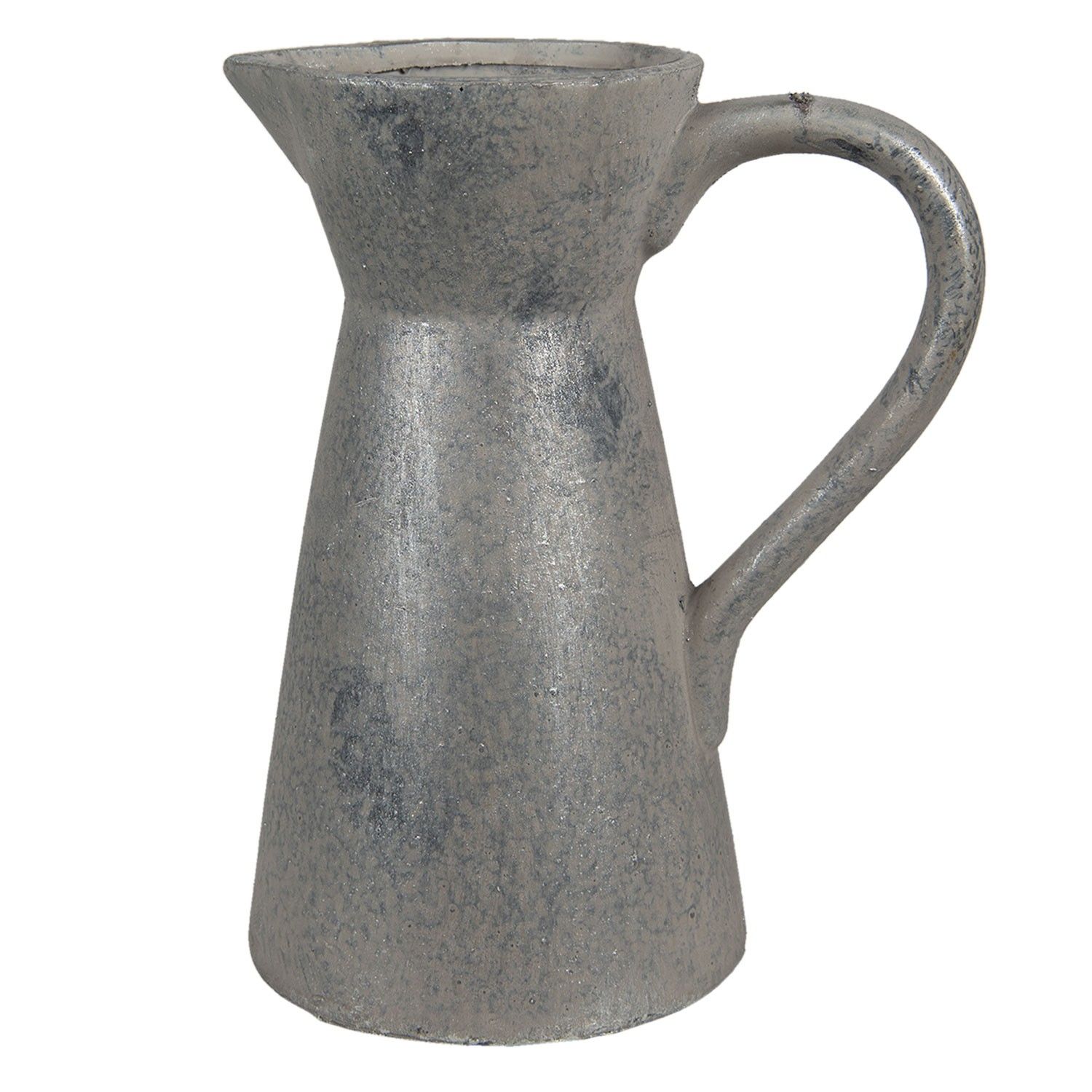 Šedý antik keramický dekorační džbán Malio - 20*13*25 cm Clayre & Eef - LaHome - vintage dekorace