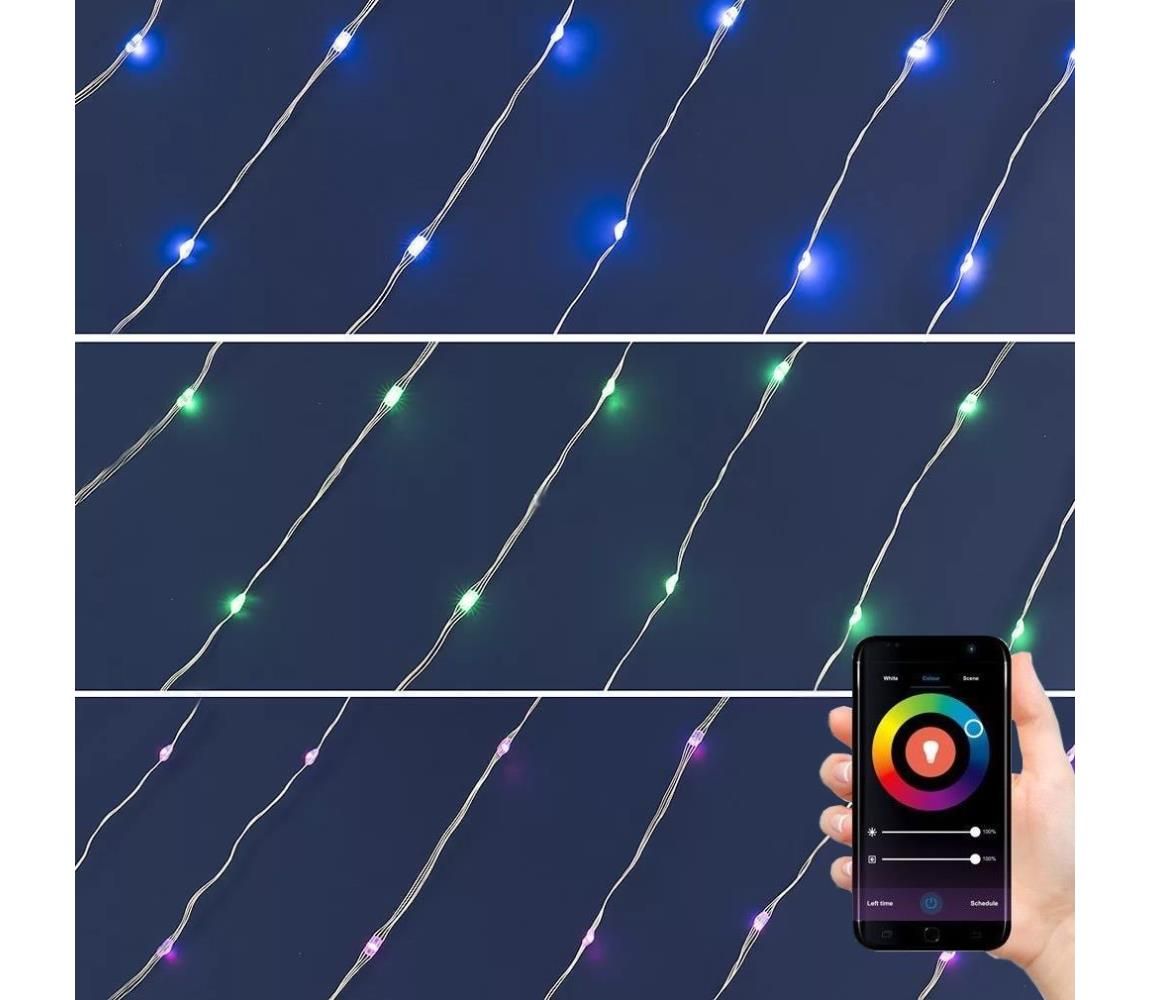  LED RGB Vánoční stmívatelný řetěz 200xLED/29 funkcí 20,4m  -  Svět-svítidel.cz