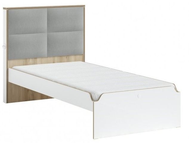 ČILEK - Studentská postel s čalouněným čelem 100x200 cm Modera - 