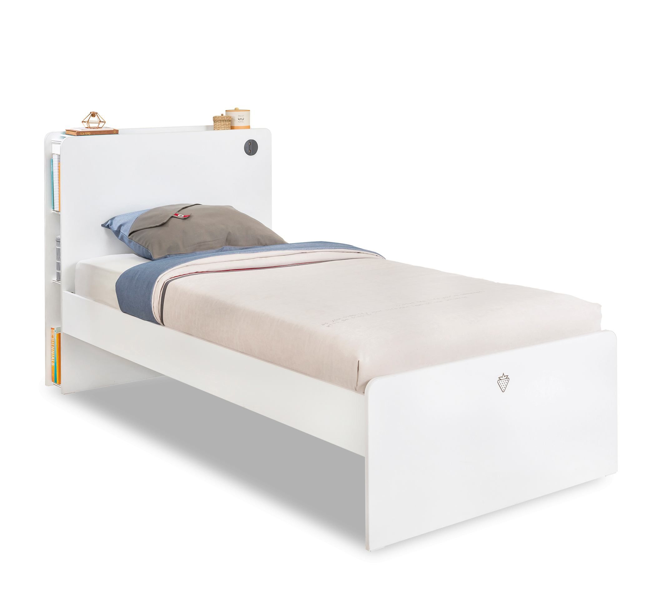 ČILEK - Studentská postel WHITE 100x200 cm - 
