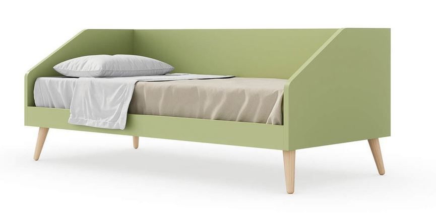 NIDI - Studentská postel BUG s dřevěnou podnoží WOODY - 