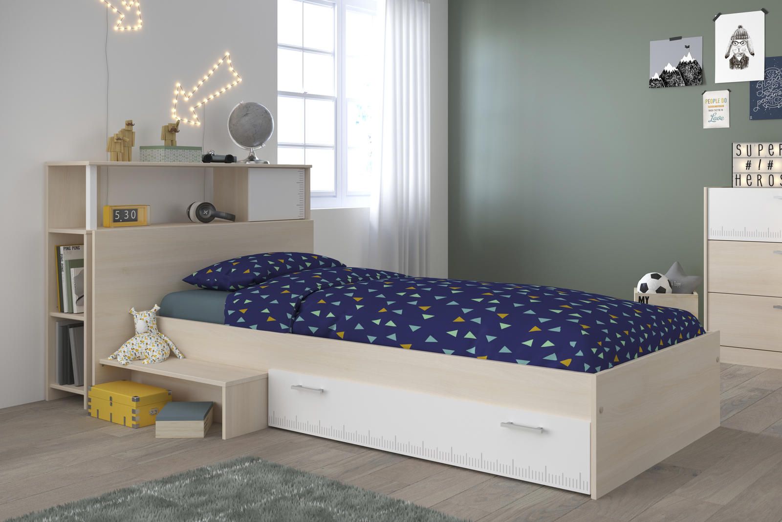 Aldo Dětská postel s prostorem pro kluka Charly - Nábytek ALDO