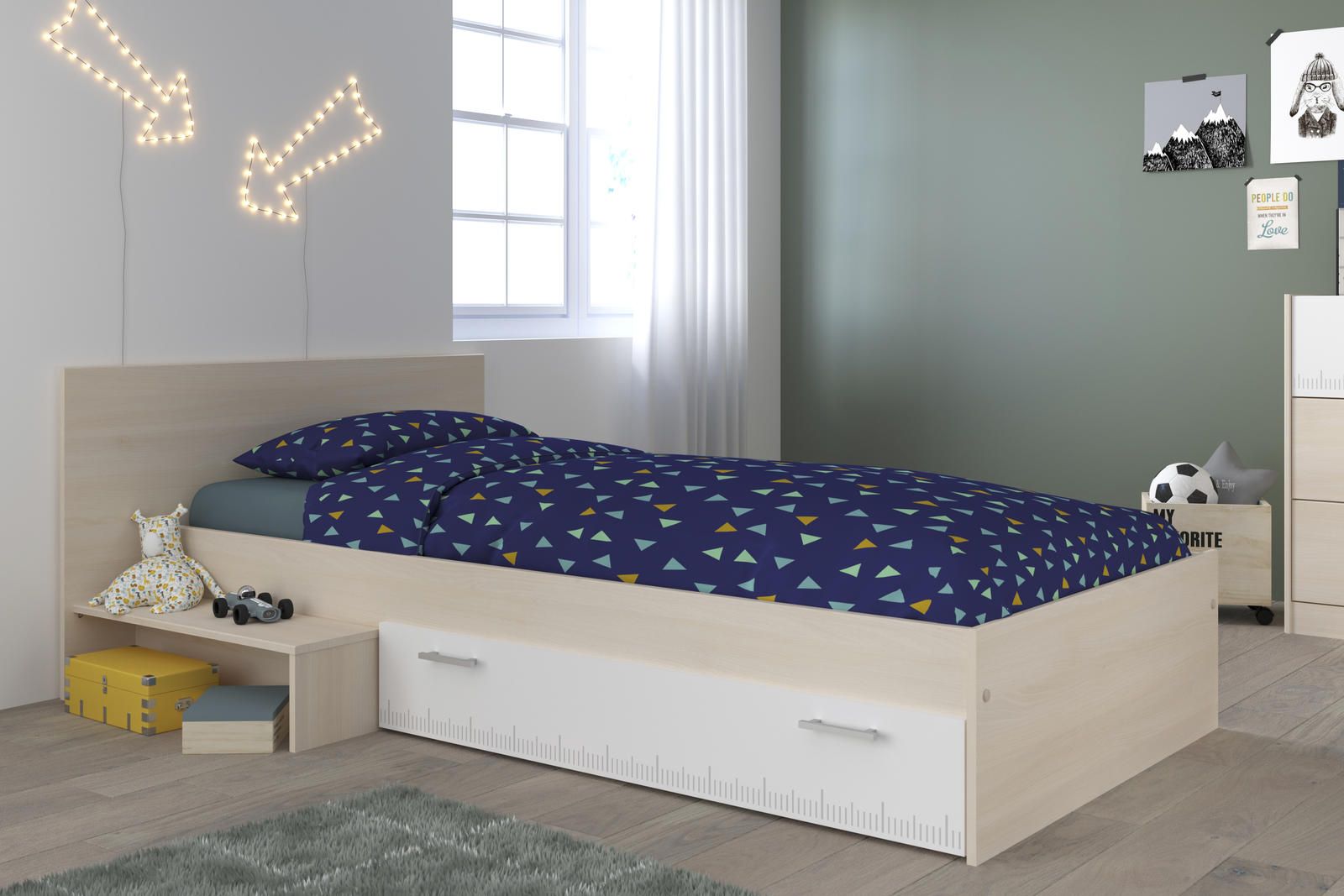 Aldo Dětská postel s šuplíkem pro kluka Charly - Nábytek ALDO