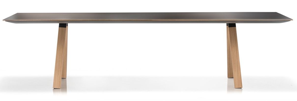 PEDRALI - Stůl ARKI-TABLE wood s kabelovou lištou - DS - 