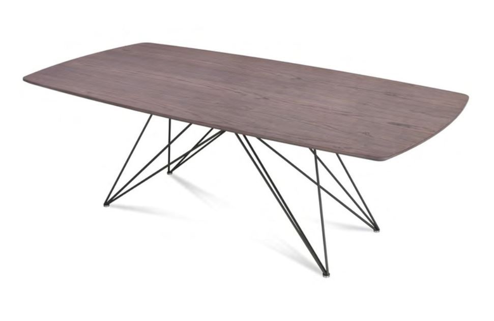 RIFLESSI - Stůl PEGASO se dřevěnou deskou (30mm) - 