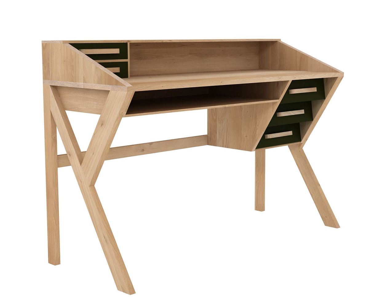 Ethnicraft designové pracovní stoly Origami Desk - DESIGNPROPAGANDA