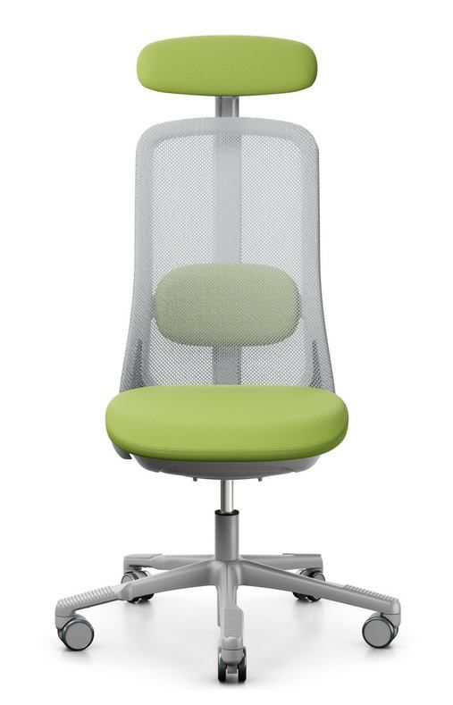 HÅG - Židle SOFI 7500 šedá s opěrkou hlavy, nižší sedák - 