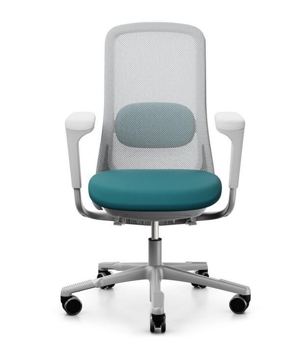 HÅG - Židle SOFI 7500 šedá s područkami, vyšší sedák - 