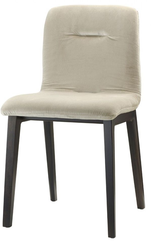 SCAB - Židle ALICE POP NATURAL - béžový samet/dřevo - 