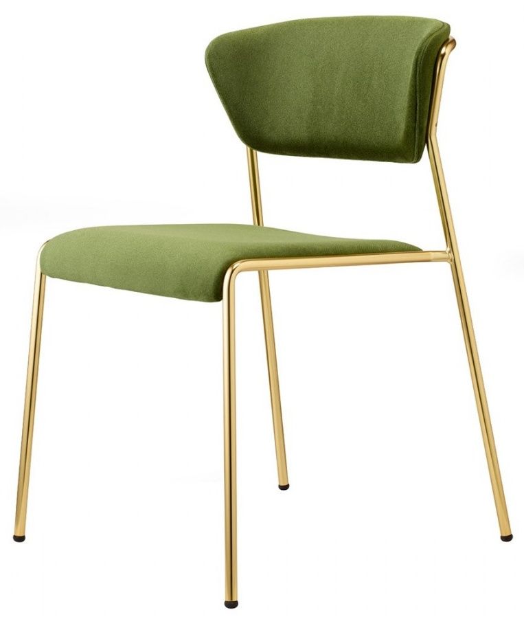 SCAB - Židle LISA - zelená/mosaz - 