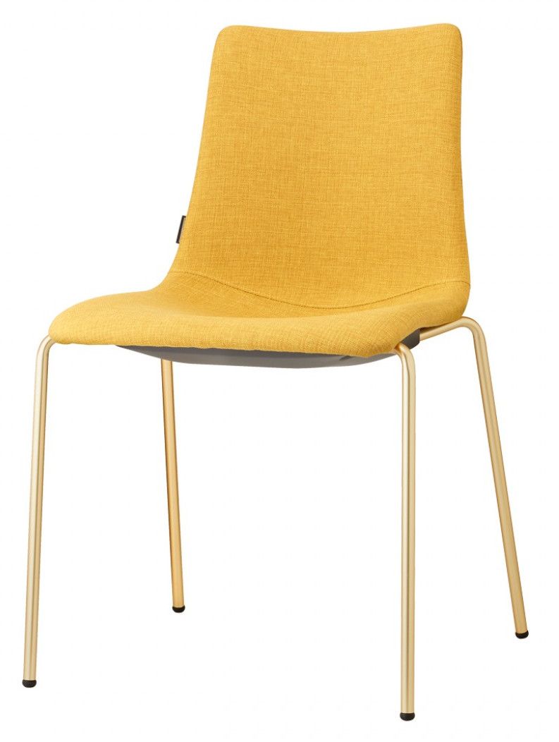 SCAB - Židle ZEBRA POP - žlutá/mosaz - 