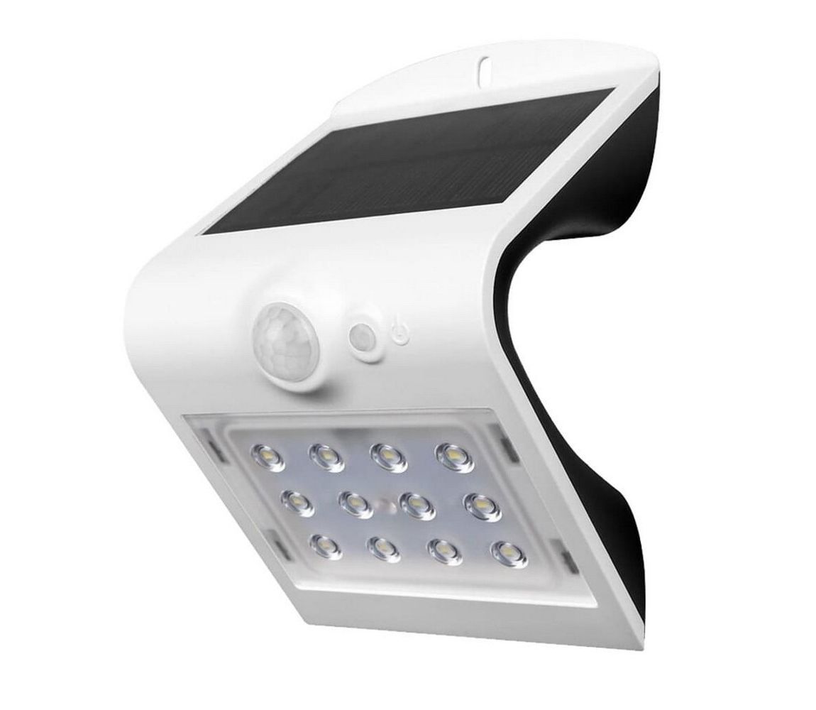  LED Solární nástěnné svítidlo se senzorem LED/1.5W/3,7V IP65 bílá  -  Svět-svítidel.cz