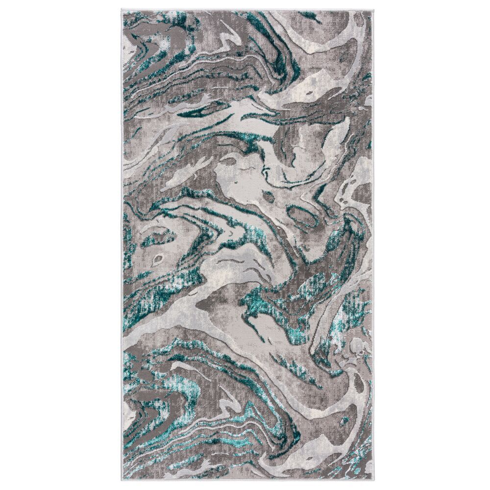 Flair Rugs koberce Kusový koberec Eris Marbled Emerald - 120x170 cm - Mujkoberec.cz
